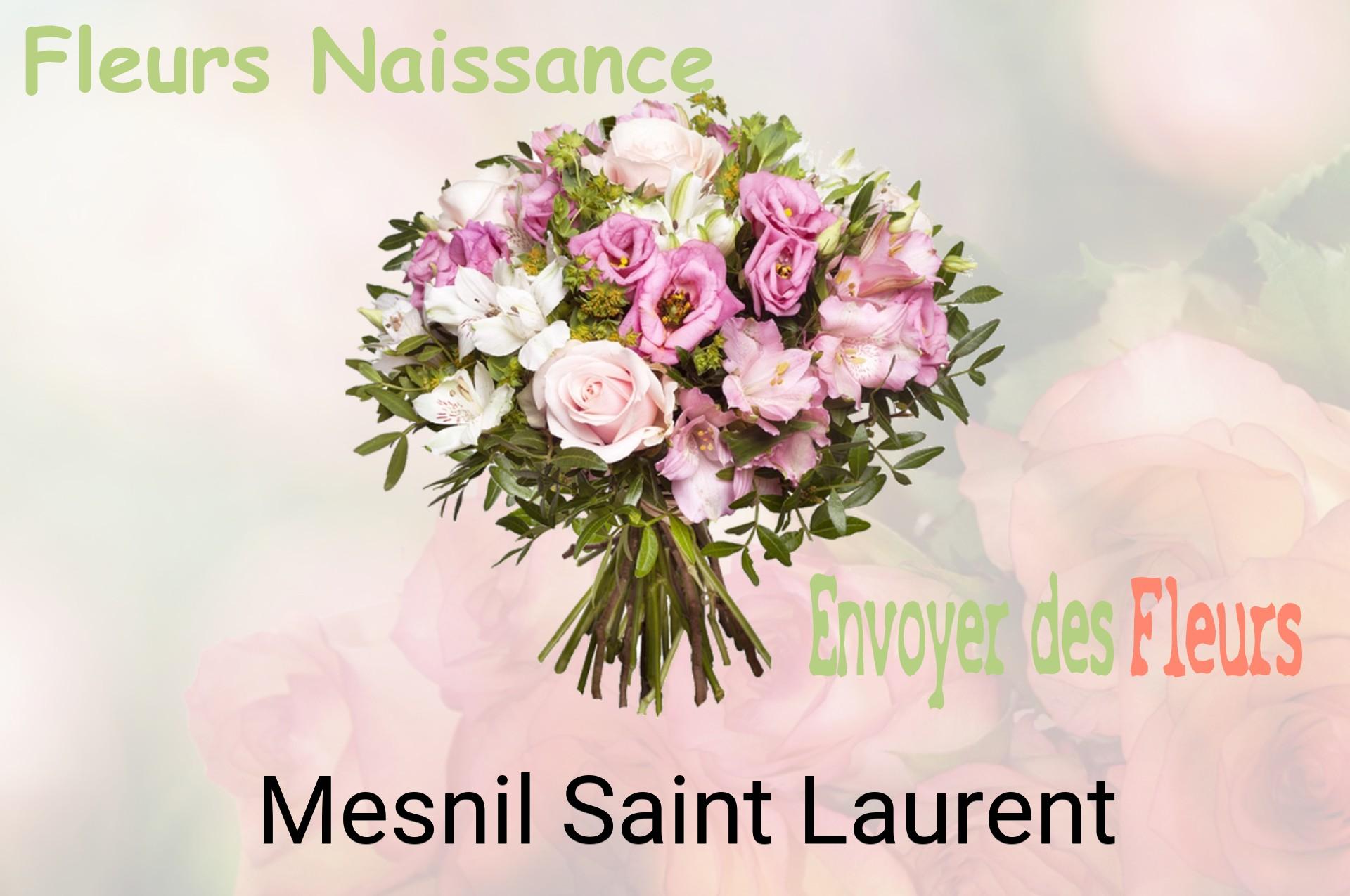 Bouquet de fleurs de naissance livré à Mesnil-Saint-Laurent